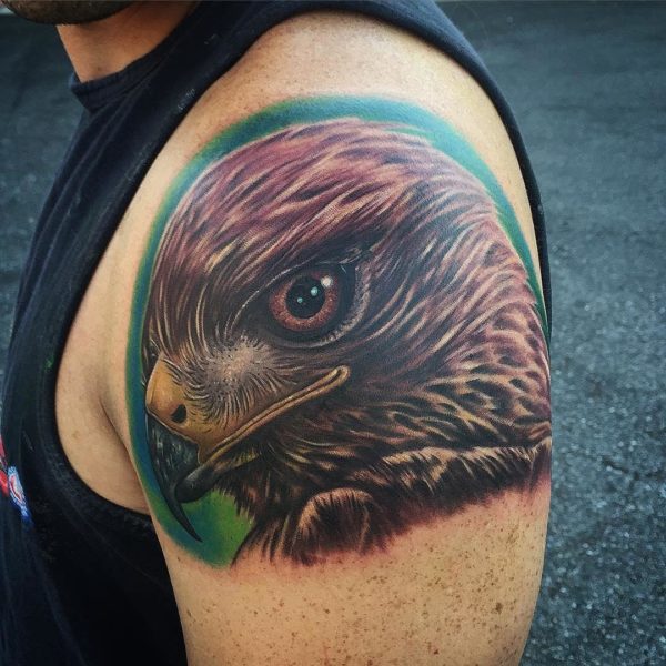Eagle Shoulder Tattoo Design 