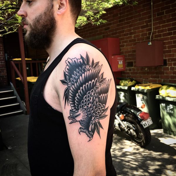 Eagle Shoulder Tattoo Design