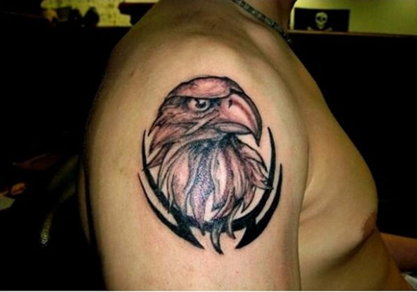 Eagle Tattoo On Shoulder