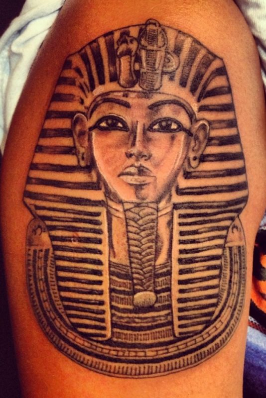 Egyptian Style Tattoo On Shoulder