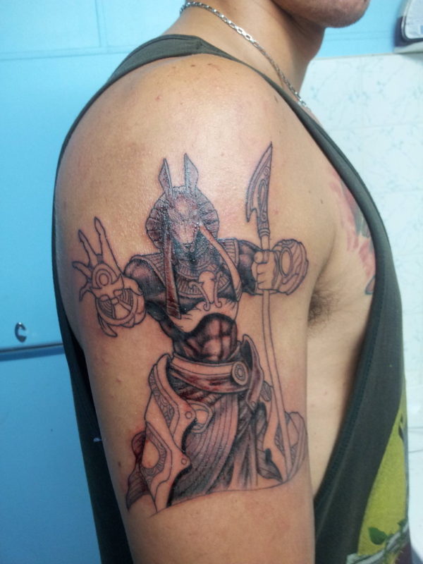 Egyptian Shoulder Tattoo