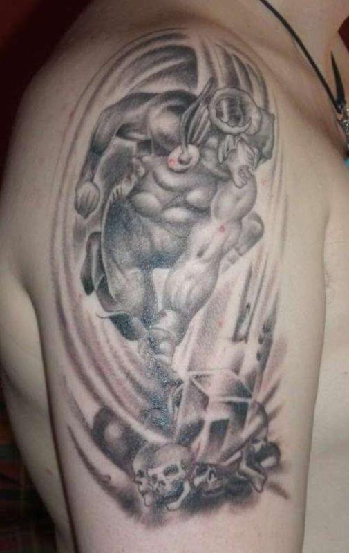 Elegant Viking Shoulder Tattoo