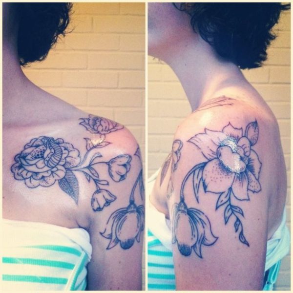 Elegant Flower Vintage Tattoo