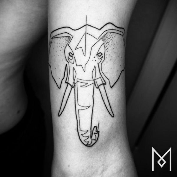 Elephant Design Tattoo