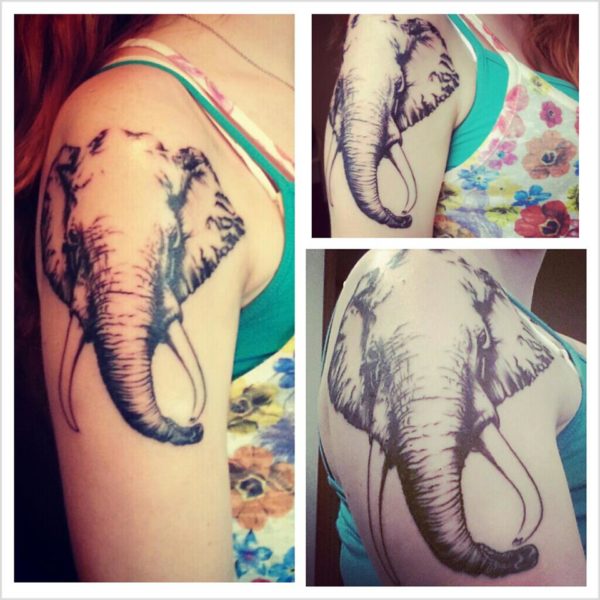 Elephant Head Tattoo !