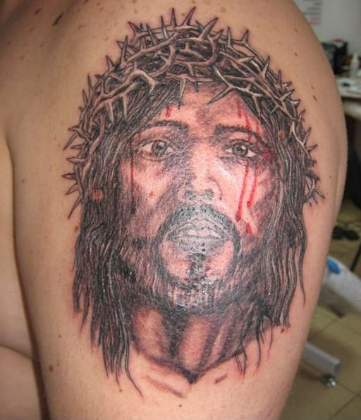 Emotional Christ Tattoo