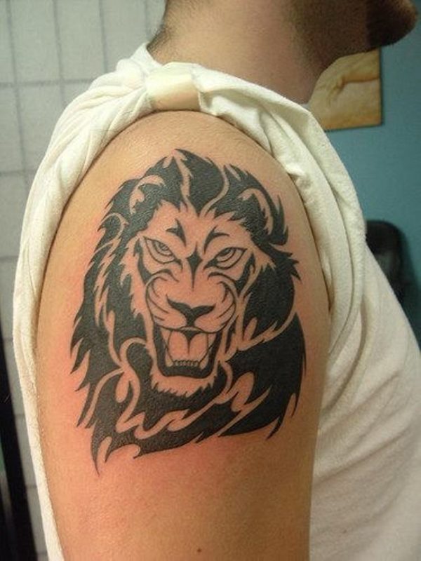 Fantastic Tribal Lion Tattoo