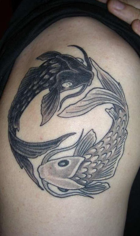 Fish Yin Yang Tattoo