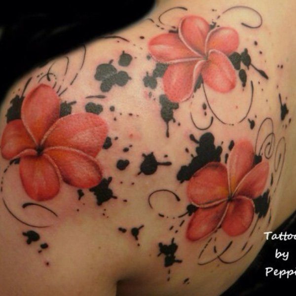 Flower Shoulder Tattoo Design