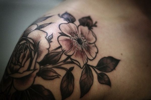 Flowers Vine Tattoo Design