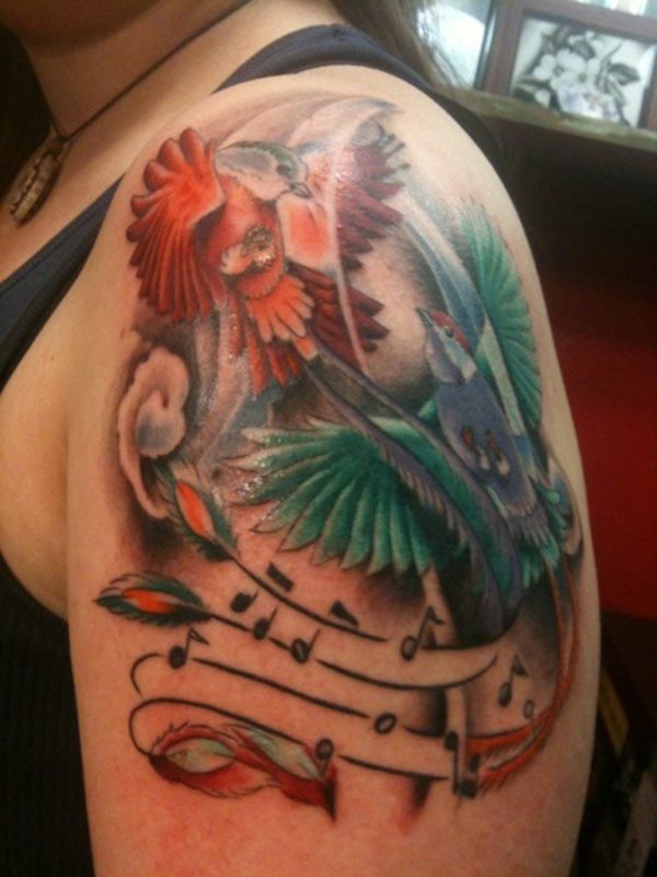 Flying Birds Musical Tattoo