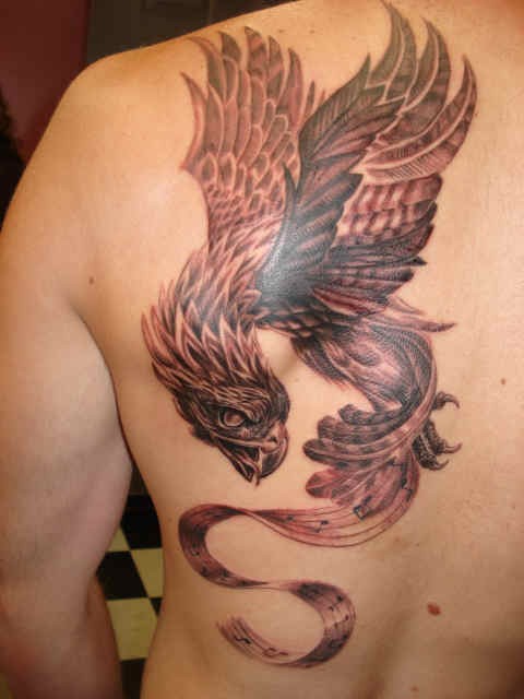 Flying Phoenix Tattoo Shoulder Tattoo