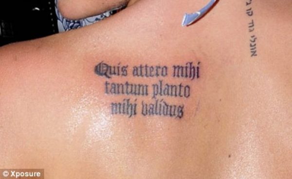 France language Lettering Tattoo