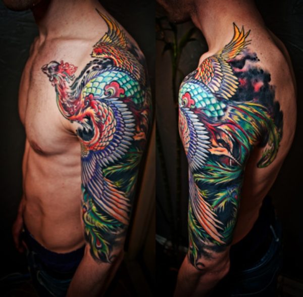 Full Sleeve Phoenix Tattoo