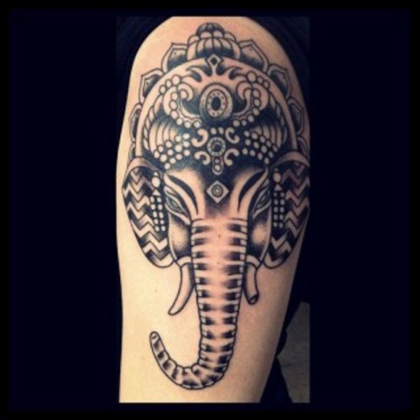 Ganesh Ji Shoulder Tattoo