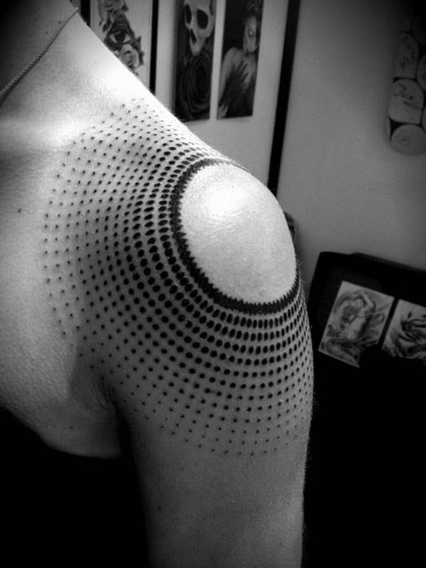 Geometric Sun Tattoo