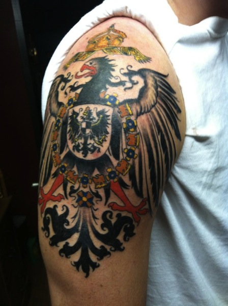 German Imperial Eagle On Shoulder