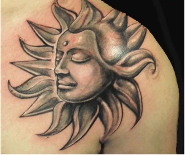 Goddess Sun Tattoo
