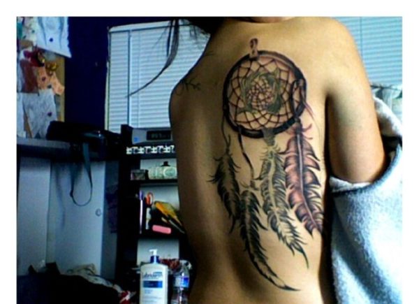 Graceful Dream Catcher Tattoo