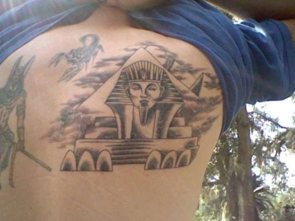 Grey Egyptian Tattoo