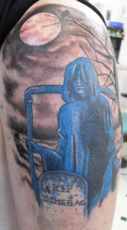 Grim Rip Skin Tattoo