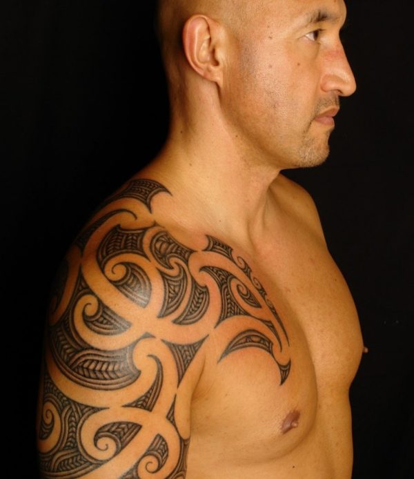 Half Sleeve Maori Tattoo