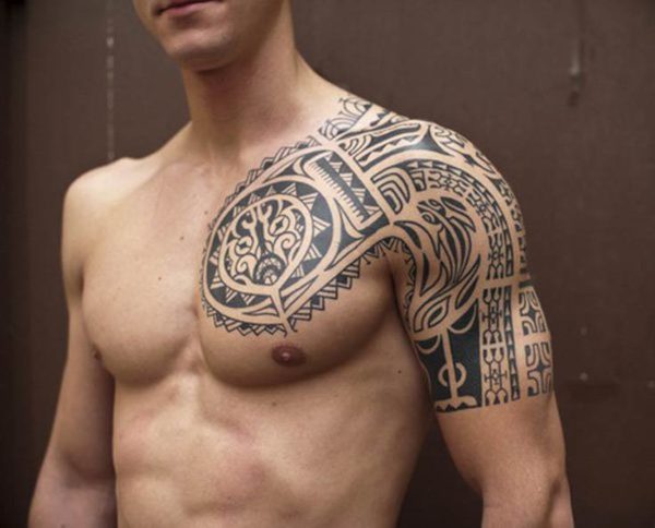 Half Sleeves Maori Tattoo