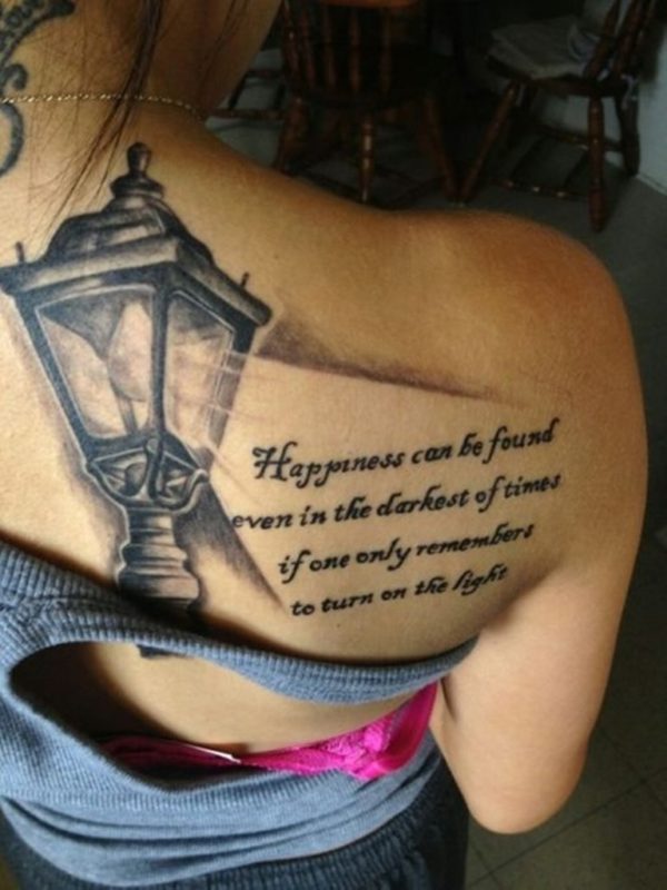 Happiness Quote Tattoo