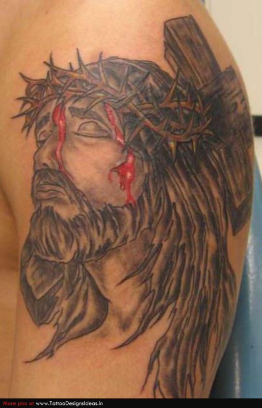Heartful Jesus Tattoo