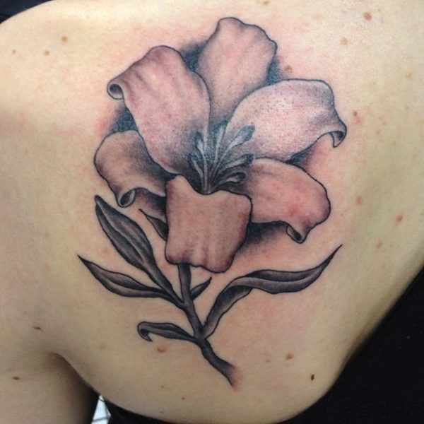 Hibiscus Shoulder Tattoo