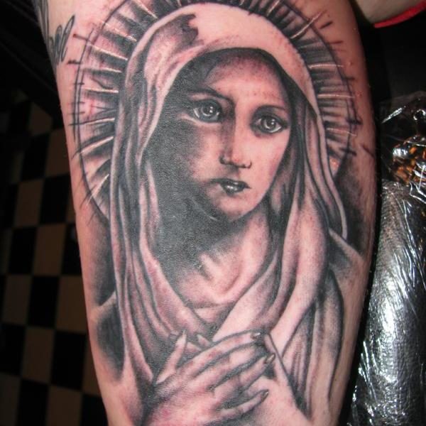 Holy Virgin Mary Tattoo