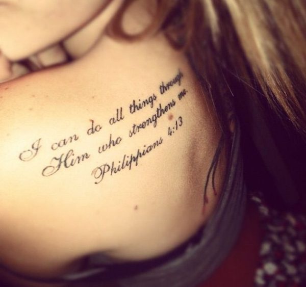 I Can Do All Quote Tattoo