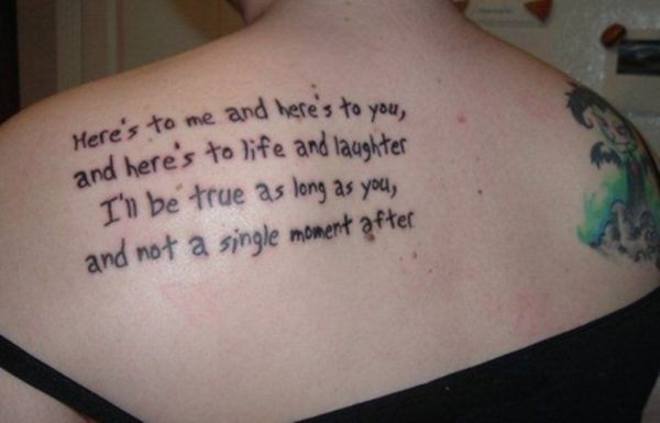 I Will Be True Quote Tattoo