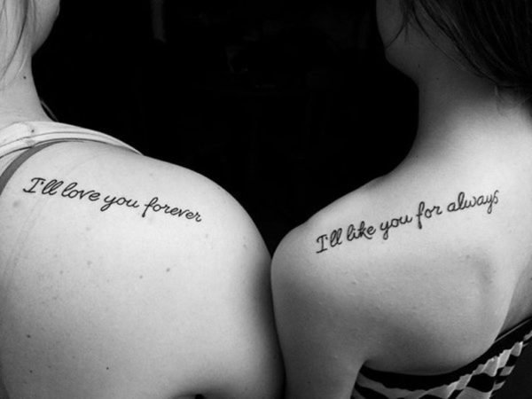 I Will Love You Forever Quote Tattoo