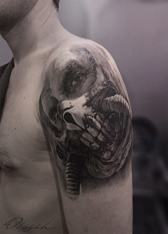 Immortal Vintage Tattoo On Left Shoulder