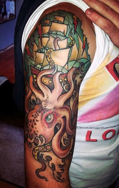 Impressive Kraken Tattoo