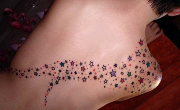 Impressive Star Shoulder Tattoo