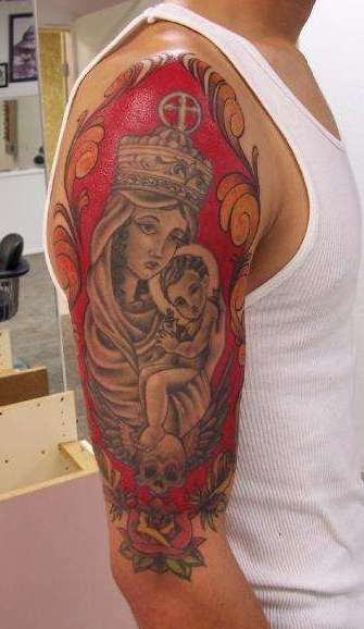 Incredible Mother Marry Tattoo