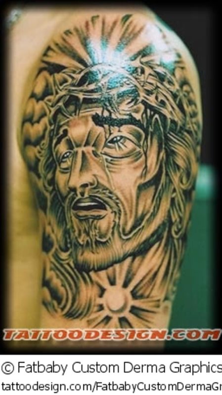 Jesus Christ Black Tattoo
