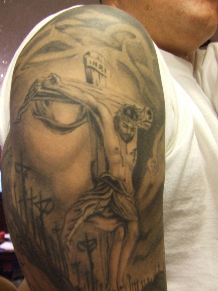 55 Amazing Christian Shoulder Tattoos