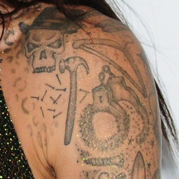 Jodie Marsh Skull Tattoo