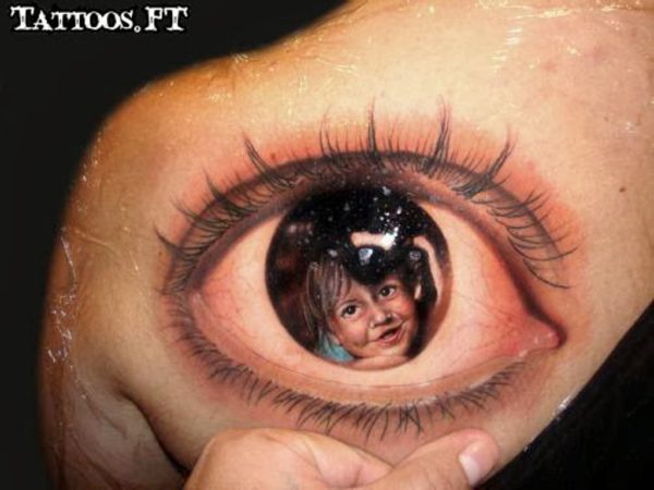 Kid And Eye Tattoo