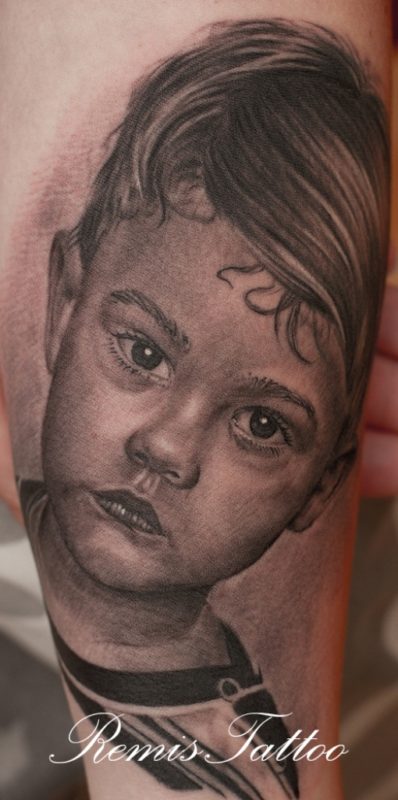 Kids Portrait Tattoo