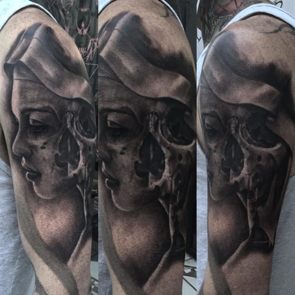 Lady Skull Tattoo