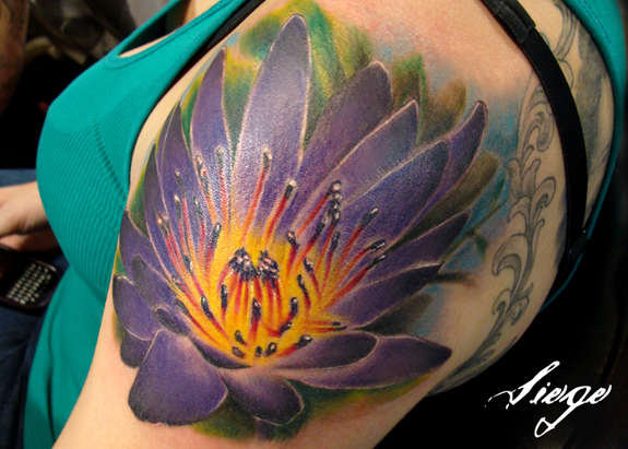 Large Flower Tattoo