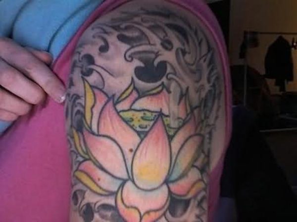 Large Lotus Tattoo