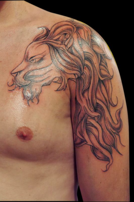 Latest Tribal Lion Tattoo