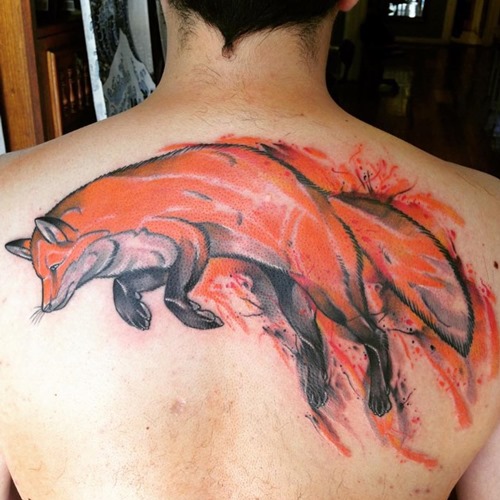 Lazy Fox Tattoo