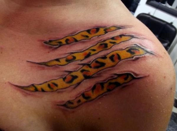 Leopard Claw Tattoo