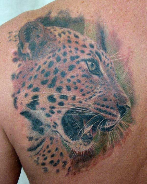 Leopard Head Tattoo